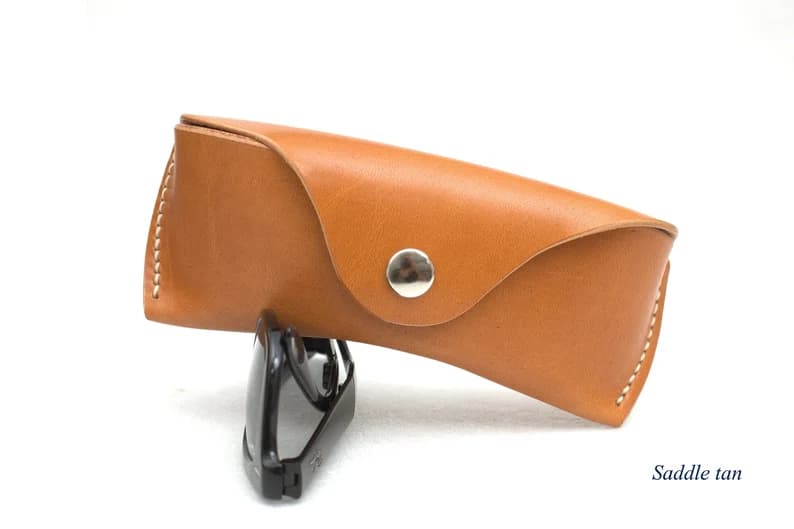 کیف عینک چرم طبیعی مدل Glass Bag 28 | سیلوا چرم — تصویر ۴