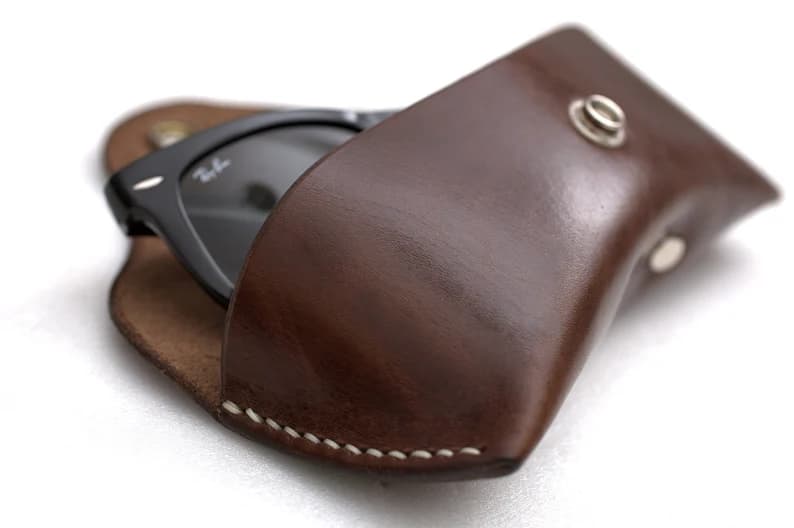 کیف عینک چرم طبیعی مدل Glass Bag 28 | سیلوا چرم — تصویر ۲