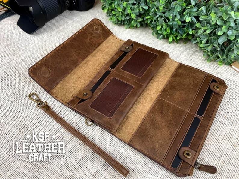 کیف پول زنانه چرم طبیعی مدل Wallet 16 | سیلوا چرم — تصویر ۵