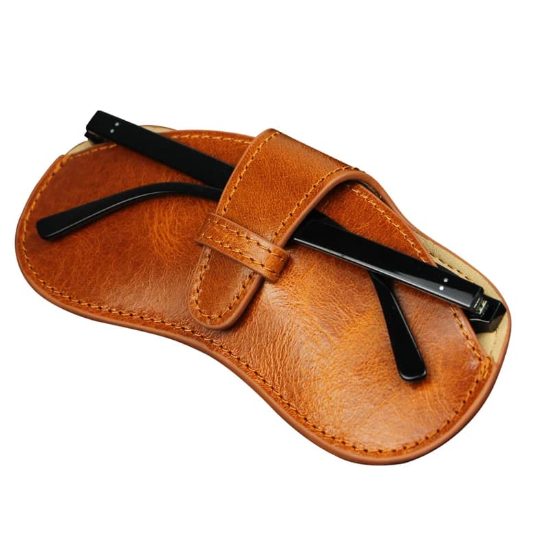 کیف عینک چرم طبیعی مدل Glass Bag 27 | سیلوا چرم — تصویر ۲