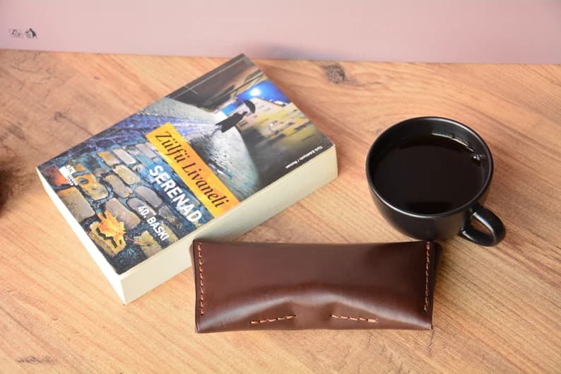 کیف عینک چرم طبیعی مدل Glass Bag 26 | سیلوا چرم — تصویر ۵