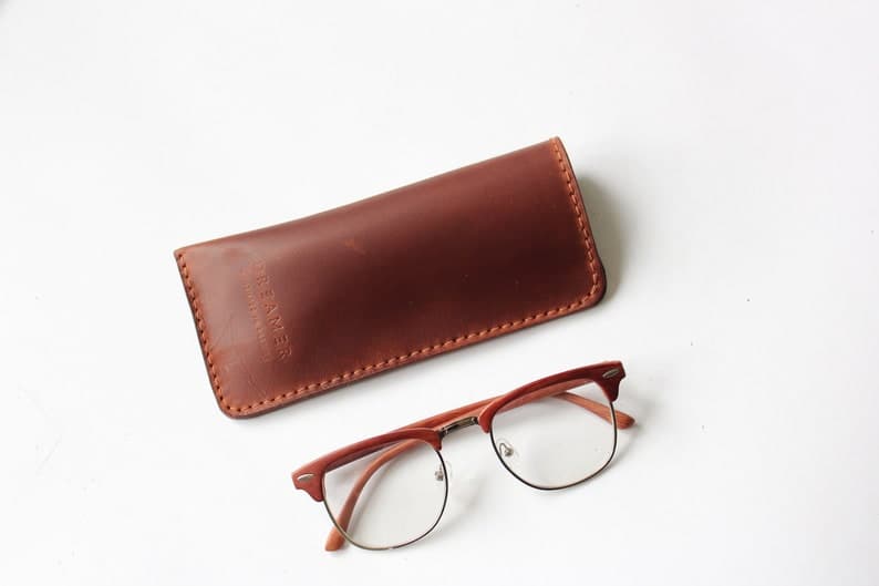 کیف عینک چرم طبیعی مدل Glass Bag 23 | سیلوا چرم — تصویر ۳