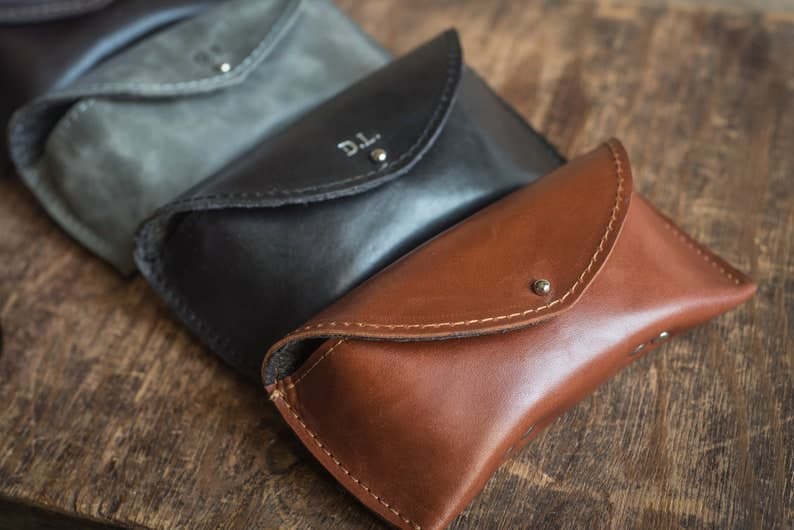کیف عینک چرم طبیعی مدل Glass Bag 22 | سیلوا چرم — تصویر ۳