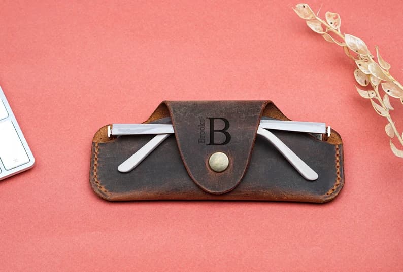 کیف عینک چرم طبیعی مدل Glass Bag 19 | سیلوا چرم — تصویر ۶