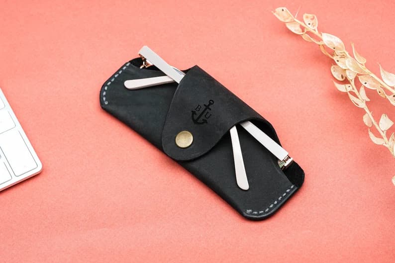 کیف عینک چرم طبیعی مدل Glass Bag 19 | سیلوا چرم — تصویر ۲