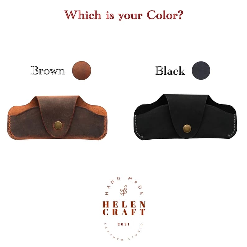کیف عینک چرم طبیعی مدل Glass Bag 19 | سیلوا چرم — تصویر ۳