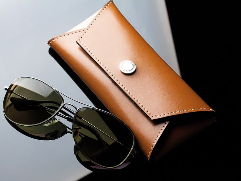 کیف عینک چرم طبیعی مدل Glass Bag 11 | سیلوا چرم — تصویر ۳