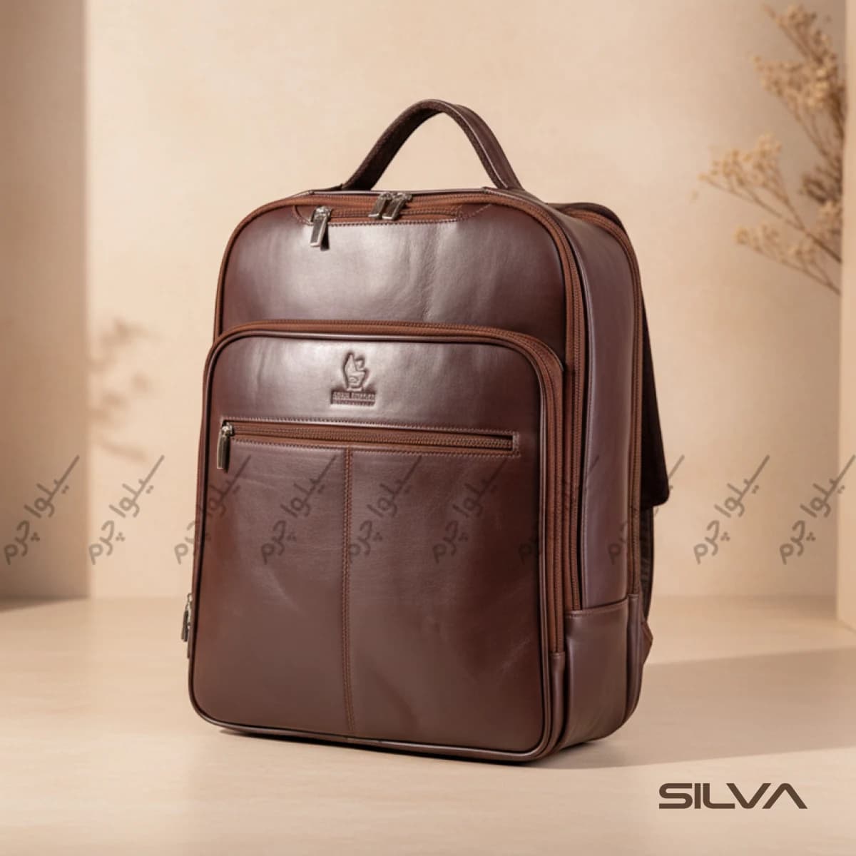 کوله پشتی چرم طبیعی مدل Back Pack 32 | سیلوا چرم