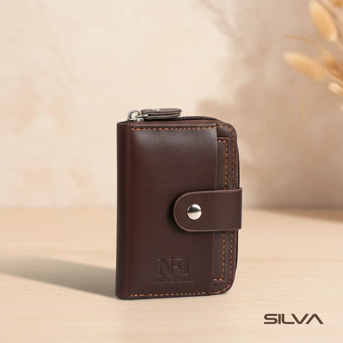 جا کارتی چرم طبیعی مدل Card Holder 01 | سیلوا چرم