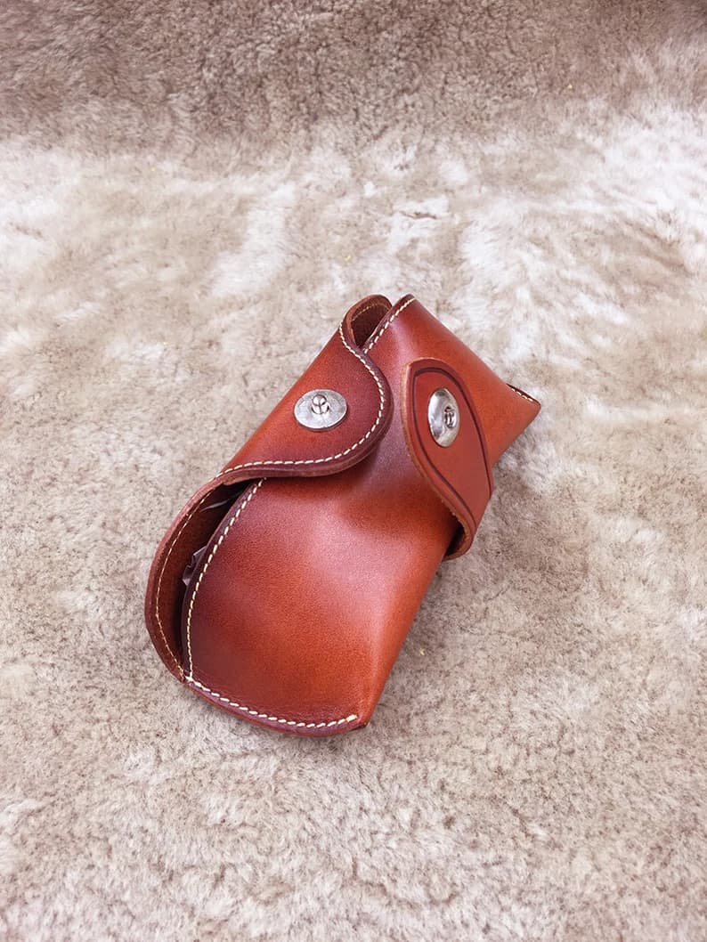 کیف عینک چرم طبیعی مدل Glass Bag 02 | سیلوا چرم — تصویر ۶