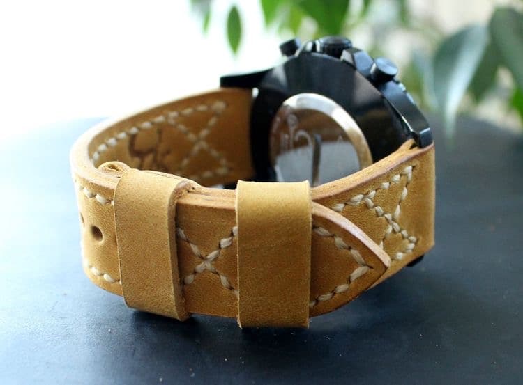 بند ساعت چرم طبیعی مدل Watch Strap 03 | سیلوا چرم — تصویر ۴