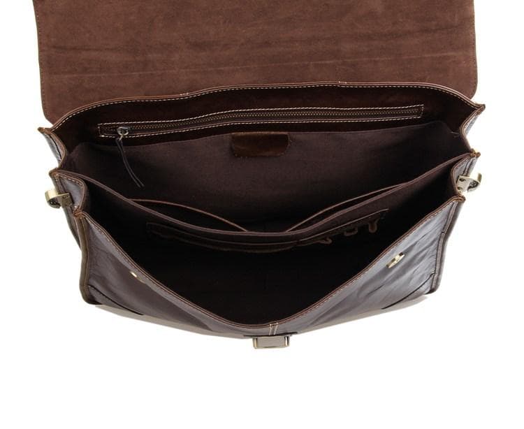 کیف اداری چرم طبیعی مدل Office Bag 31 | سیلوا چرم — تصویر ۸