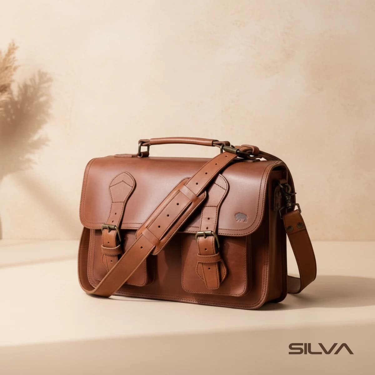 کیف اداری چرم طبیعی مدل Office Bag 02 | سیلوا چرم
