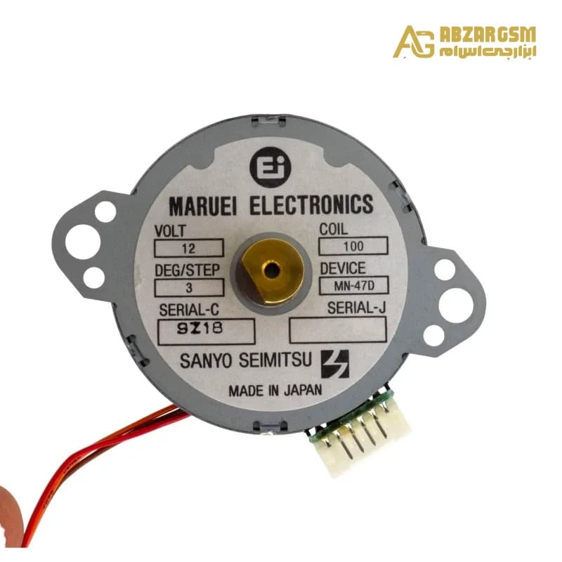 استپ موتور گرد دو فاز 3 درجه 6 سیمه مدل MN-47D برند SANYO — تصویر ۲