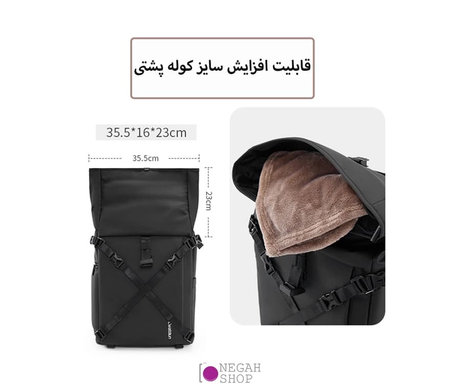 کوله پشتی دوربین عکاسی Cwatcun D113 — تصویر ۸