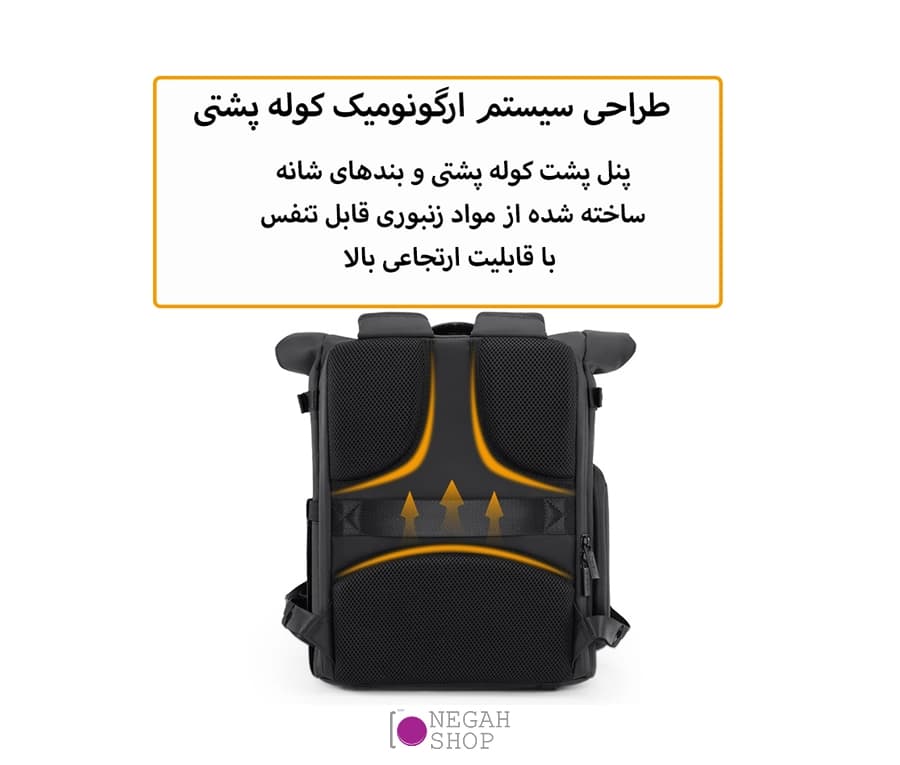کوله پشتی دوربین عکاسی Cwatcun D113 — تصویر ۵