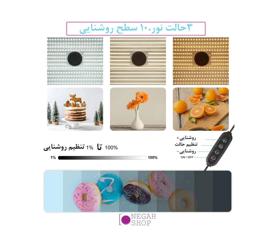 لایت باکس عکاسی 60x40cm مدل Puluz PU5064EU — تصویر ۷