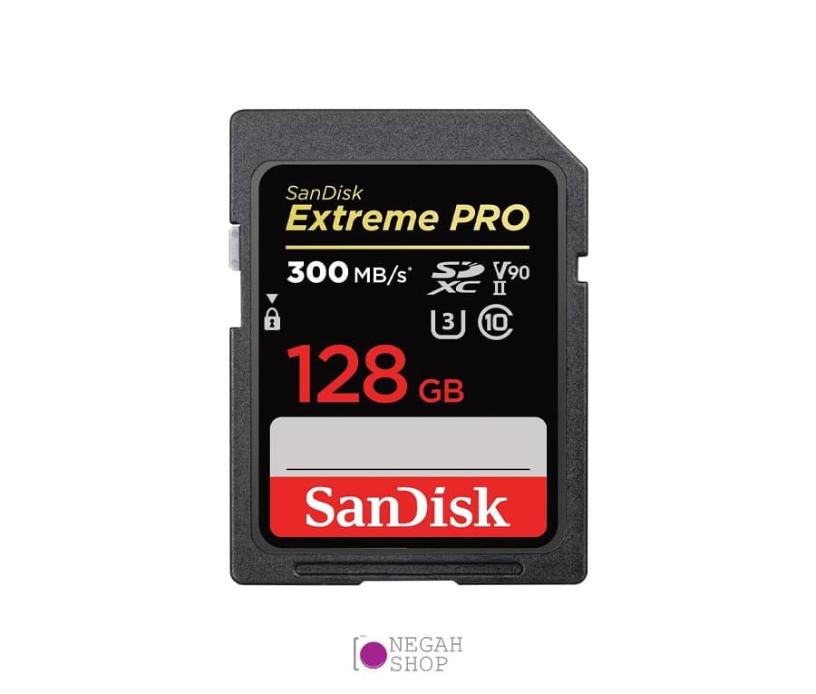 کارت حافظه SDXC سندیسک (SanDisk Extreme Pro UHS-II) ظرفیت 128GB سرعت 300MB/s 2000X