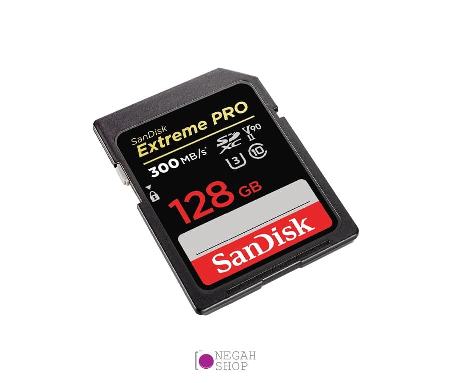 کارت حافظه SDXC سندیسک (SanDisk Extreme Pro UHS-II) ظرفیت 128GB سرعت 300MB/s 2000X — تصویر ۲