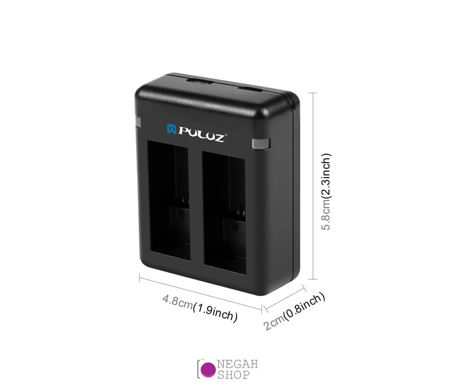 شارژر باتری Puluz مدل USB Dual مناسب برای دوربین گوپرو Hero 12/11/10/9 — تصویر ۲
