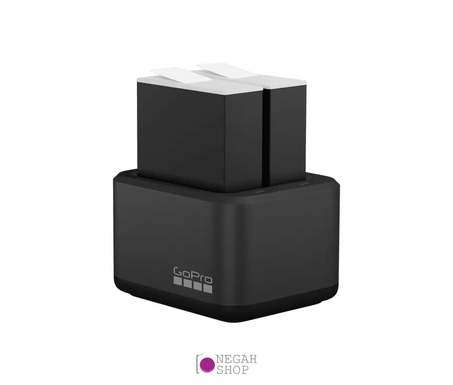شارژر دوبل گوپرو به همراه دو عدد باتری Gopro Enduro Battery Hero 9/10/11/12 اصلی — تصویر ۴