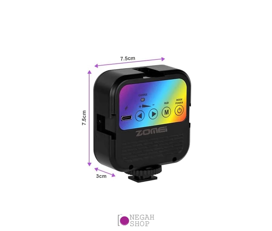نور ثابت RGB زومی Zomei WL-R1 — تصویر ۸