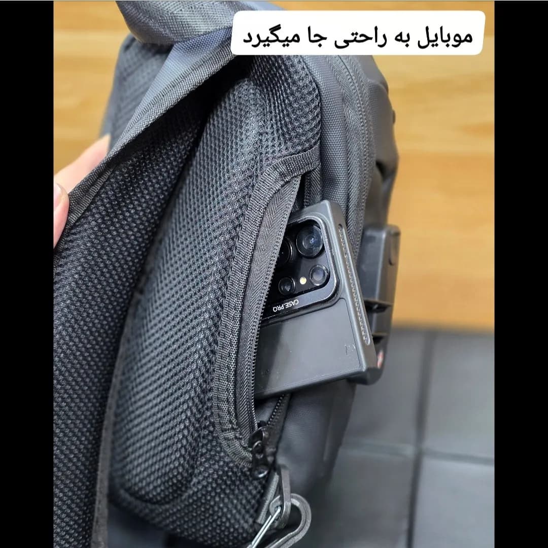 بادی بگ جادار قفل دار بنج BANGE ضد آب پارچه اسکین مردانه و زنانه — تصویر ۶