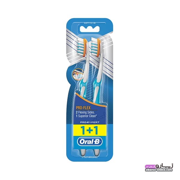 مسواک اورال بی ORAL-B PRO EXPRET PRO-FLEX دوقلو اصل