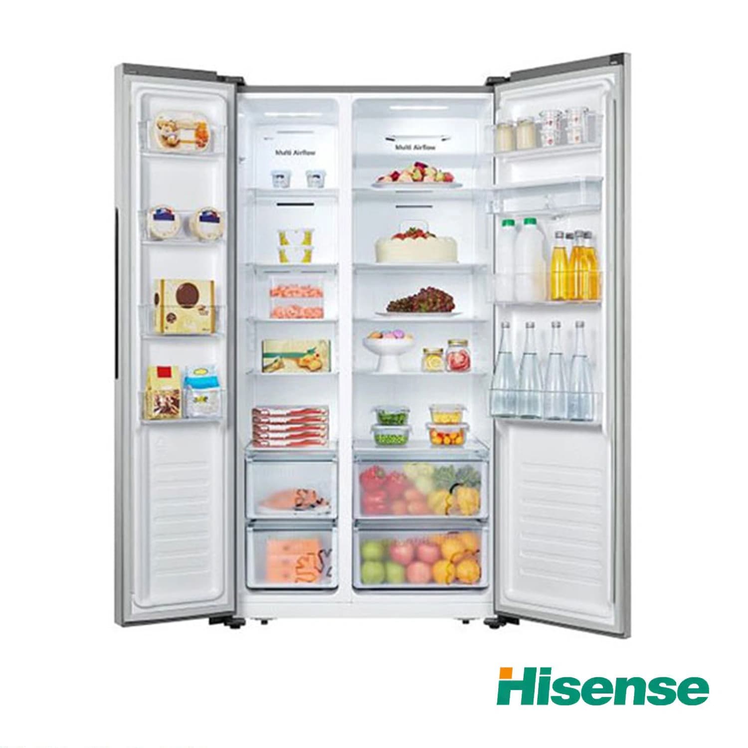 یخچال هایسنس ساید بای ساید 28 فوت مدل RS670N4WSU1 — تصویر ۲