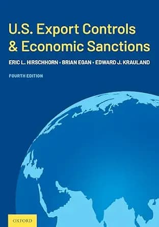 و دانلود نسخه کامل کتاب زبان اصلی U.S. Export Controls and Economic Sanctions | دانلود کتاب خارجی