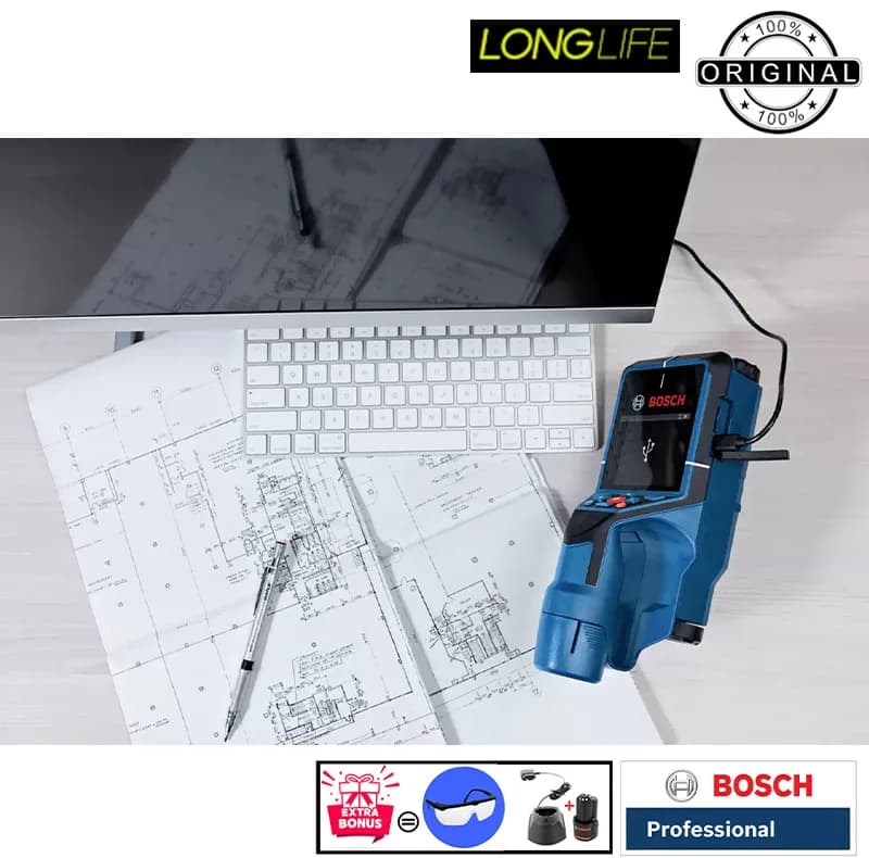 ردیاب بوش مدل فوق حرفه ای کد EXTRA D-TECT 200 C L-BOX — تصویر ۷