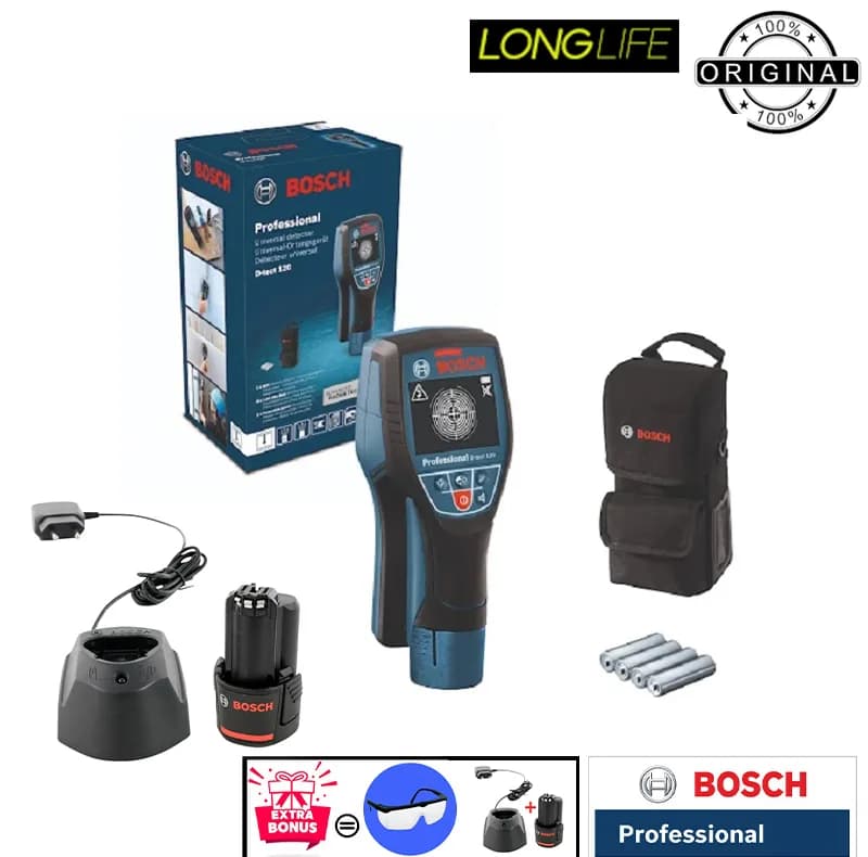 ردیاب دیجیتالی بوش مدل فوق هوشمند D-TECT 120 Professional + Extra Battery 12 V Li — تصویر ۳