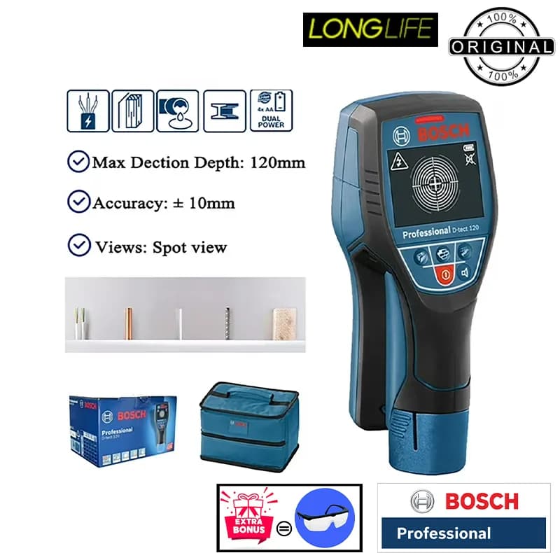 ردیاب بوش مدل فوق هوشمند دیجیتالی D-TECT 120 Professional — تصویر ۶
