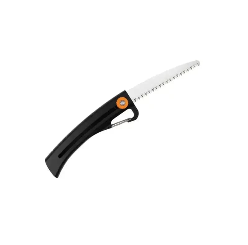 اره تاشو فیسکارس مدل SW16 Garden Saw با تیغه ثابت از کربن استیل برای برش چوب و باغبانی