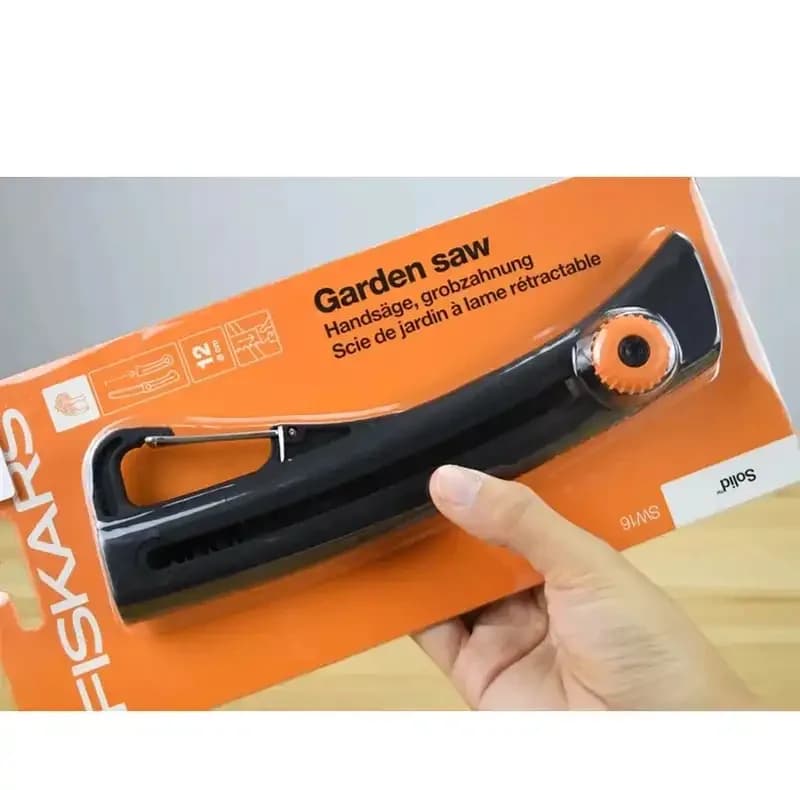 اره تاشو فیسکارس مدل SW16 Garden Saw با تیغه ثابت از کربن استیل برای برش چوب و باغبانی — تصویر ۴