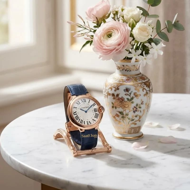 ساعت زنانه کارتیه بالن بلو کوارتز CARTIER BALLON BLEU CL085 — تصویر ۳