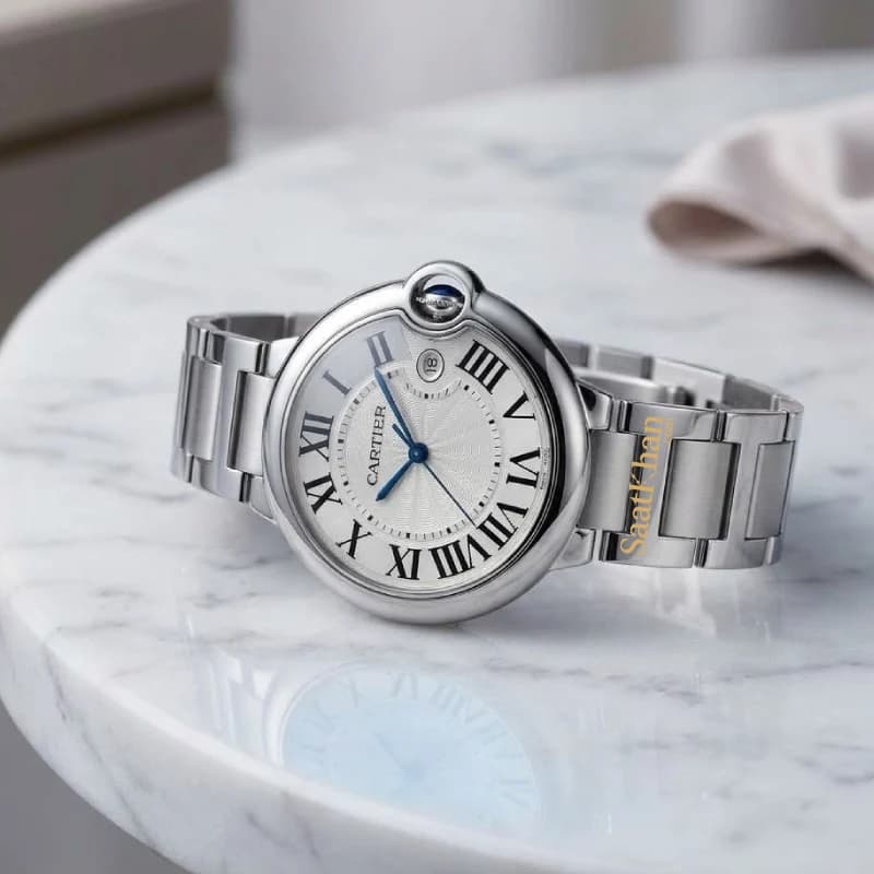 ساعت مردانه کارتیه بالن بلو کوارتز CARTIER BALLON BLEU CM034 — تصویر ۳