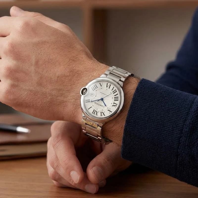 ساعت مردانه کارتیه بالن بلو کوارتز CARTIER BALLON BLEU CM034 — تصویر ۲