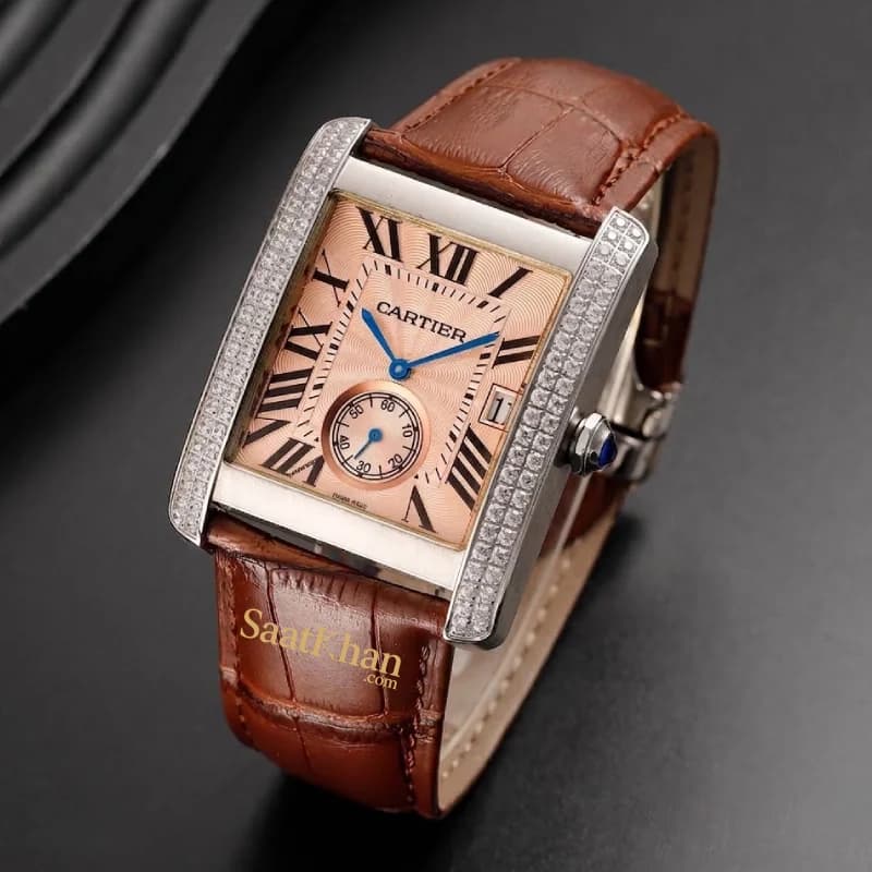 ساعت مردانه کارتیه تانک سولو کوارتز CARTIER TANK SOLO CM031 — تصویر ۳