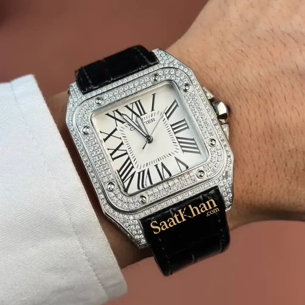 ساعت مردانه کارتیه سانتوس کوارتز Cartier Santos CM029 — تصویر ۲
