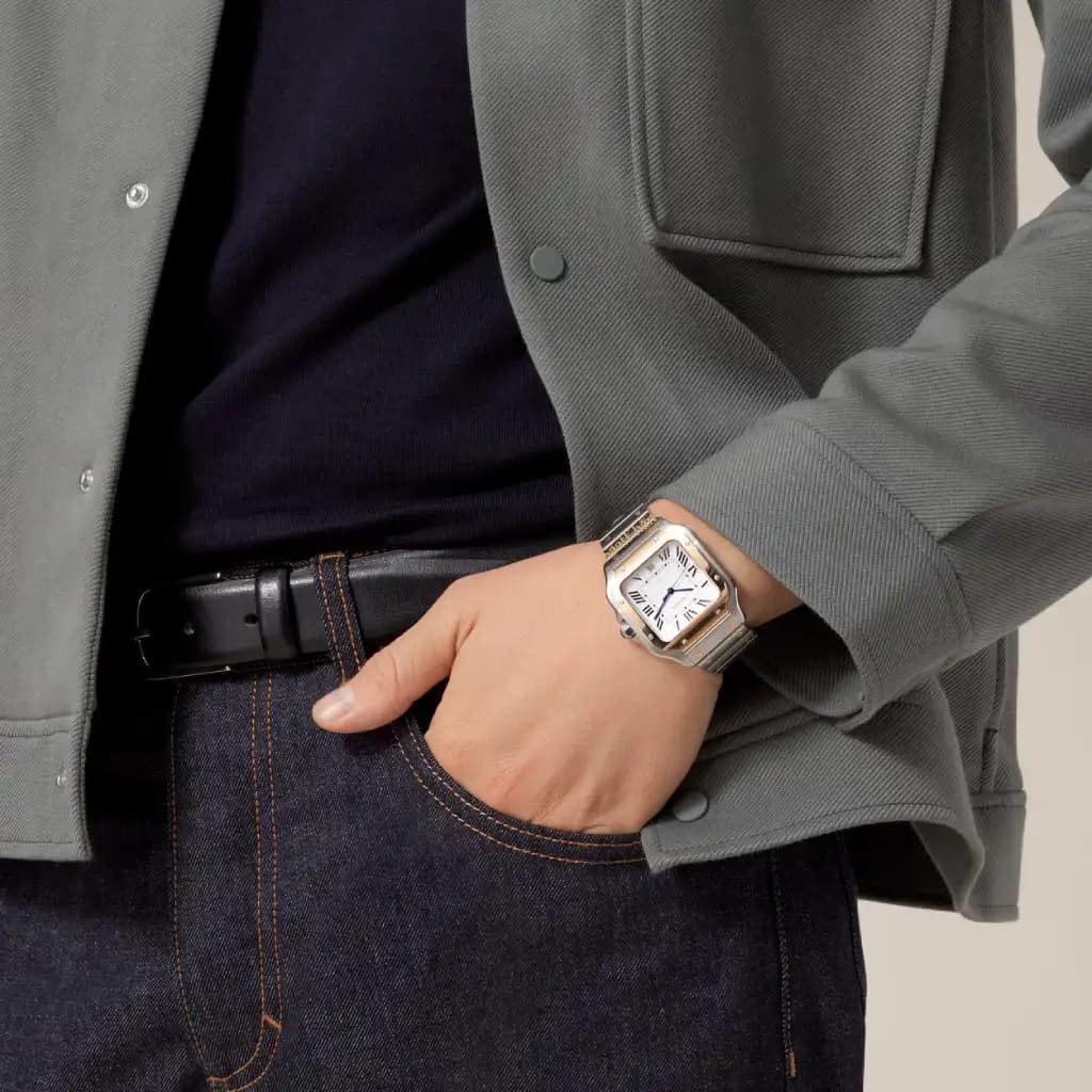 ساعت مردانه کارتیه سانتوس کوارتز Cartier Santos CM027 — تصویر ۲