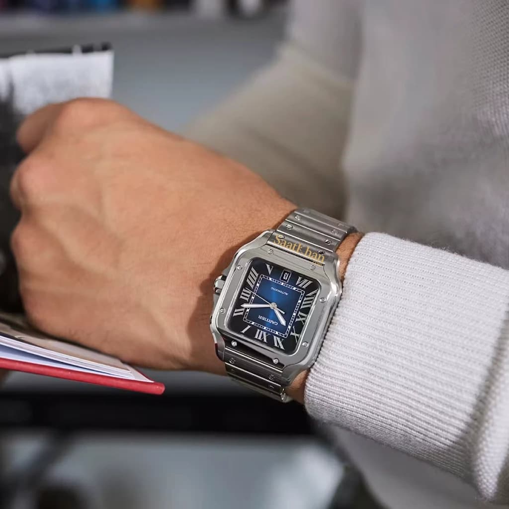 ساعت مردانه کارتیه سانتوس کوارتز Cartier Santos CM026 — تصویر ۲