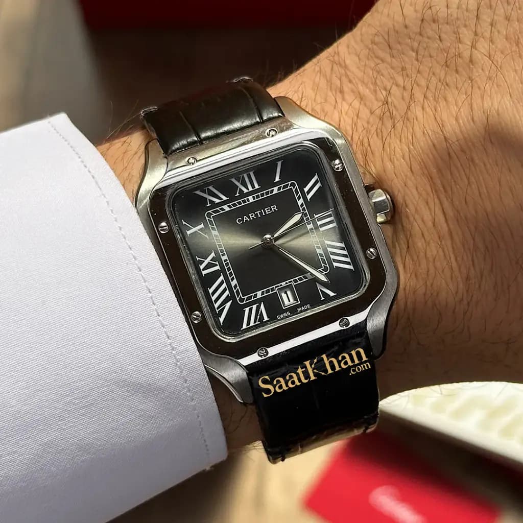ساعت مردانه کارتیه سانتوس کوارتز Cartier Santos CM025 — تصویر ۲