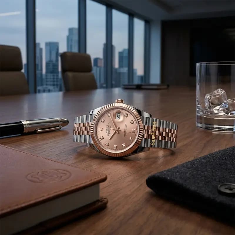 ساعت مردانه رولکس دیت جاست کوارتز ROLEX DATEJUST RM126 — تصویر ۳