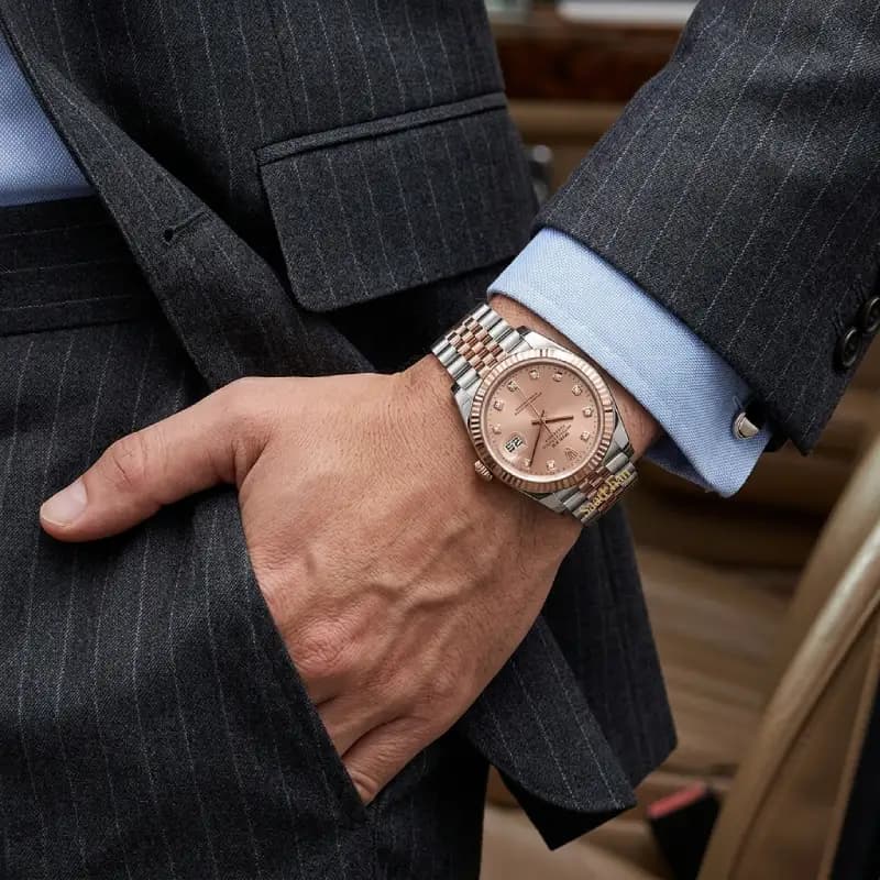 ساعت مردانه رولکس دیت جاست کوارتز ROLEX DATEJUST RM126 — تصویر ۲