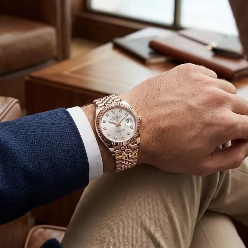 ساعت مردانه رولکس دیت جاست کوارتز ROLEX DATEJUST RM125 — تصویر ۲