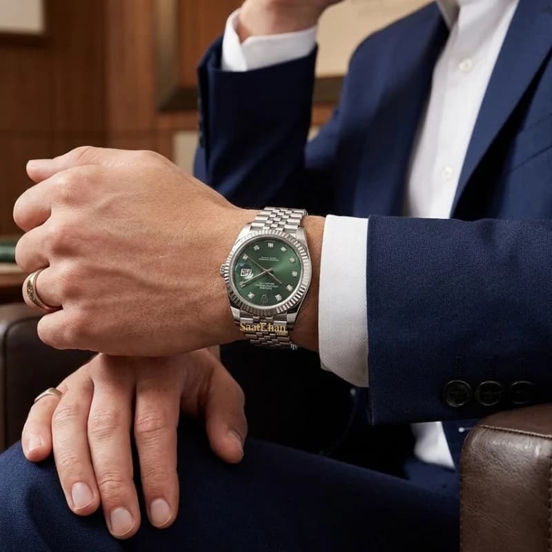 ساعت مردانه رولکس دیت جاست کوارتز ROLEX DATEJUST RM124 — تصویر ۲