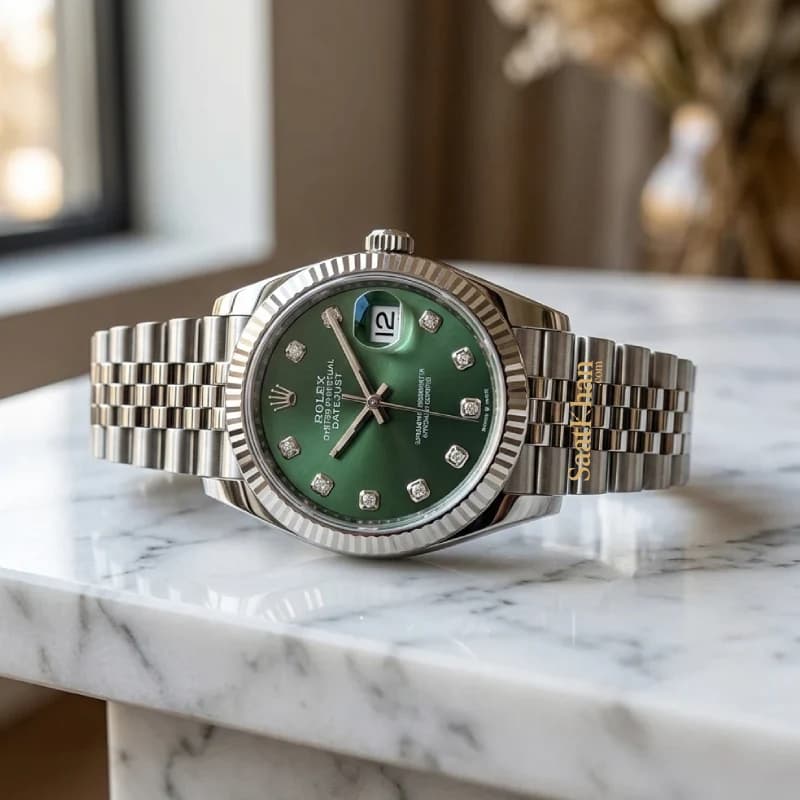 ساعت مردانه رولکس دیت جاست کوارتز ROLEX DATEJUST RM124 — تصویر ۳