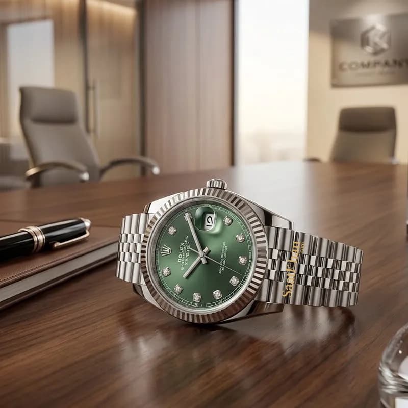 ساعت مردانه رولکس دیت جاست کوارتز ROLEX DATEJUST RM124 — تصویر ۴