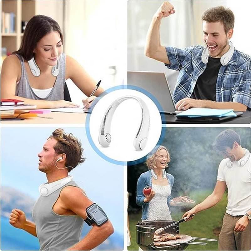 پنکه شارژی گردنی مدل NECK FAN ا Lazy silent neck کد B522 — تصویر ۳
